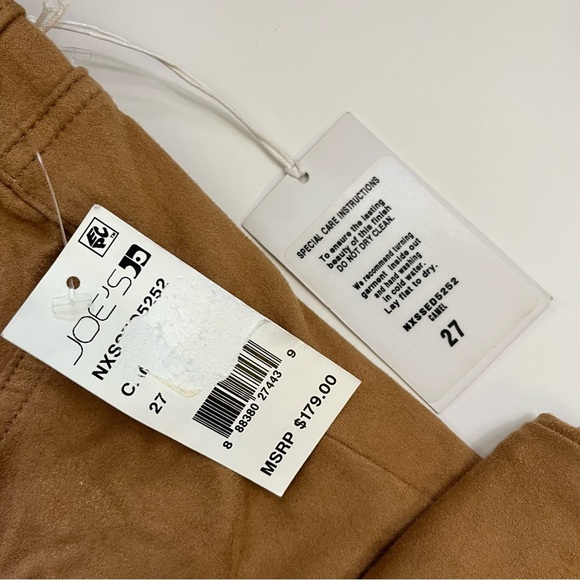 Joe's Jeans • NWT The Icon Skinny Flawless Mid Rise Suede Pant Camel - Picture 7 of 11